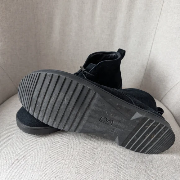 Men's Birchbury Carnforth Suede Boots Black Size 12 - Picture 2 of 6